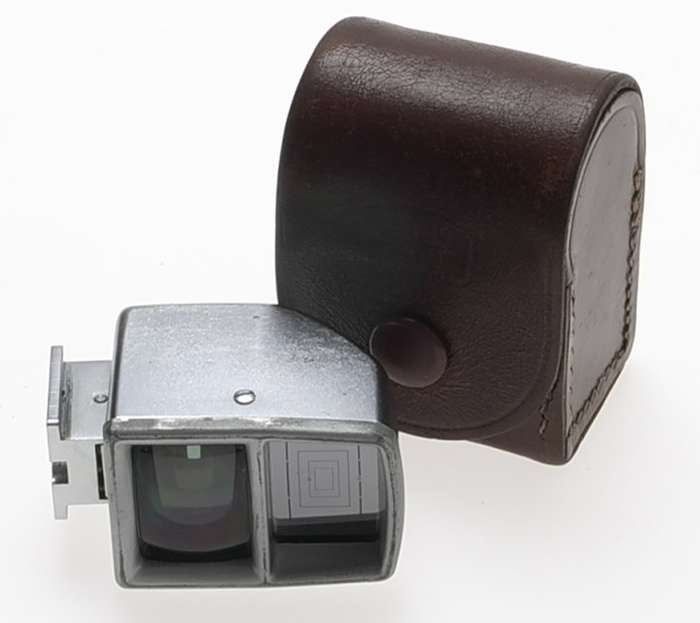 ZEISS IKON CHROME CAMERA UNIVERSAL VIEW FINDER WIDE ANGLE 427 RARE CLEAN CASE