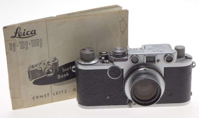 LEICA IIF LEITZ M39 LTM RANGEFINDER CAMERA SUMMAR 2/50mm f=5cm COLLAPSIBLE MANUA