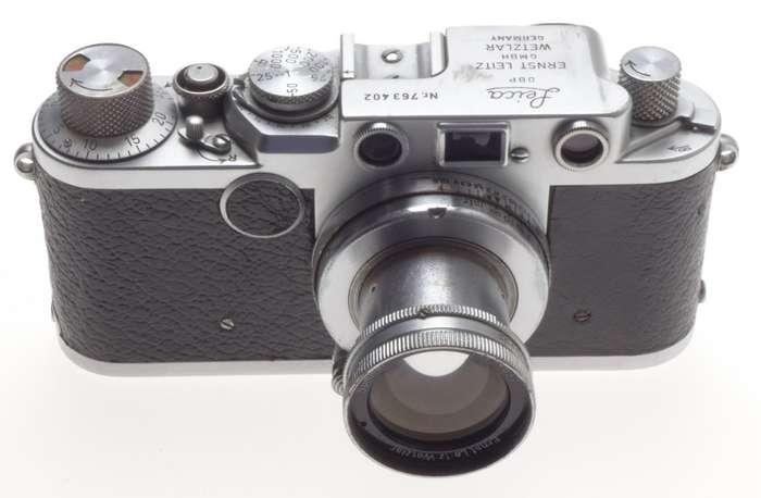 LEICA IIF LEITZ M39 LTM RANGEFINDER CAMERA SUMMAR 2/50mm f=5cm COLLAPSIBLE MANUA