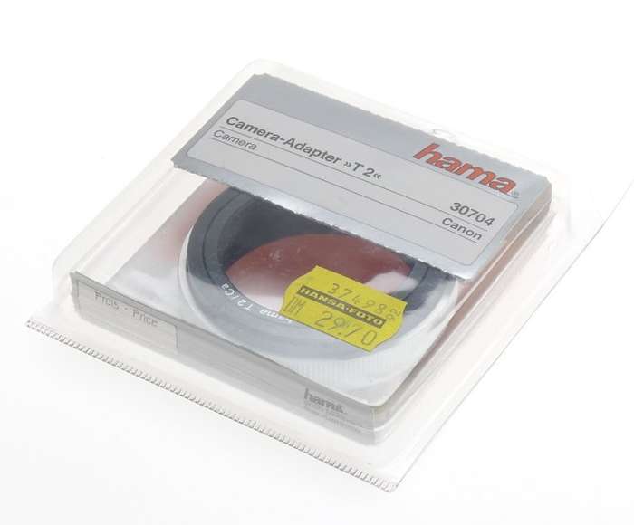 HAMA SLR CANON CAMERA LENS ADAPTER T2/Ca NEW UNUSED BOXED SEALED 30704 MINT