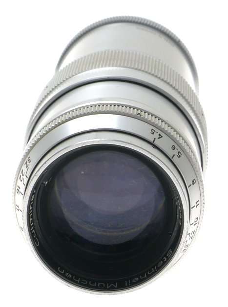 STEINHEIL CULMINAR 1:4.5 f=135mm CHROME TELE LENS M39 LEICA SCREW MOUNT CAPS