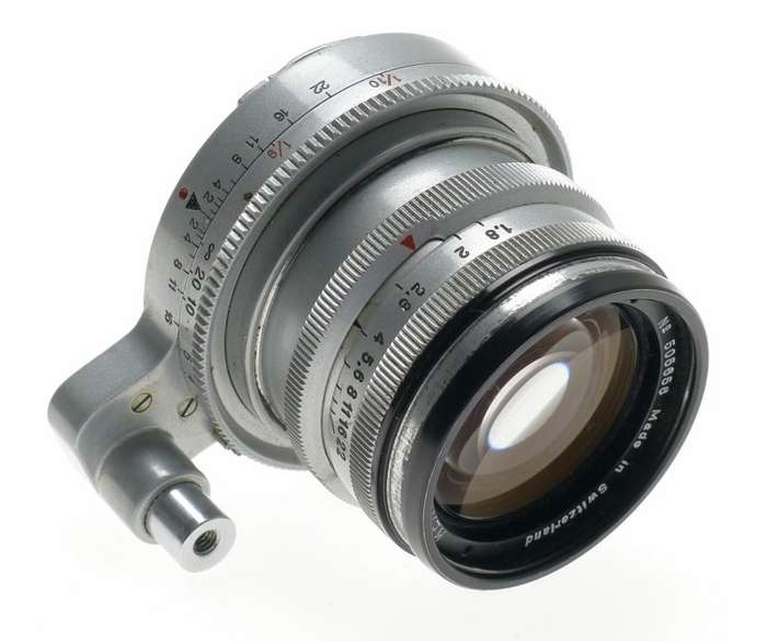 ALPA Mod. 5 RANGEFINDER CHROME CAMERA KERN-SWITAR 1:1.8/50mm AR LENS f=50mm HOOD