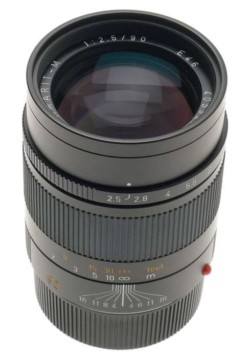 LEICA 1:2.5/90mm SUMMARIT-M CAMERA LENS M9 M3 BLACK 6 bit MONOCHROME GUARANTEE