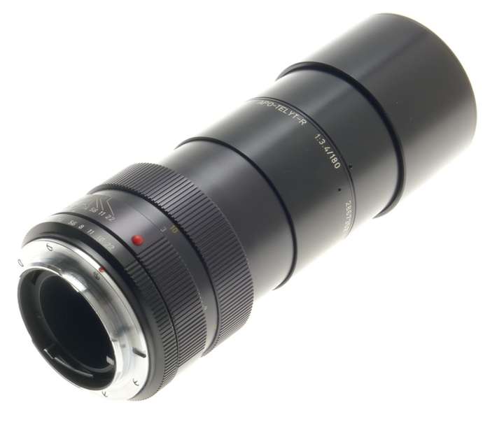 LEICA APO-TELYT-R 1:3.4/180mm SLR 3-CAM 35mm CAMERA LENS CLEAN f=180 CAPS CASE