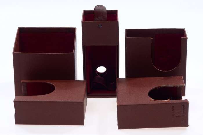 ORIGINAL BENSER LEICA LEATHER CAMERA CASE WITH INSERTS