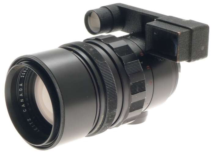 USED LEICA CAMERA LENS ELMARIT-M 1:2.8/135mm EYES f=135mm BLACK LENS FITS M9-P