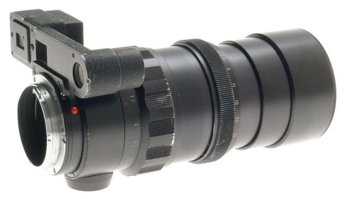 USED LEICA CAMERA LENS ELMARIT-M 1:2.8/135mm EYES f=135mm BLACK LENS FITS M9-P