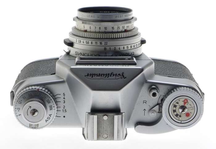VOIGTLANDER 35mm SLR VINTAGE FILM CAMERA BESSAMATIC COLO-SKOPAR 1:2.8/50mm LENS