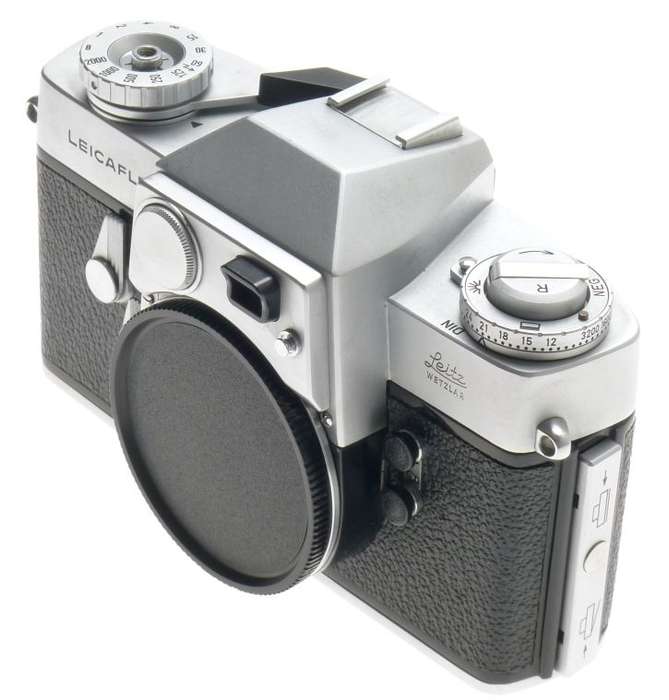 LEICA 1st VERSION LEICAFLEX CHROME 35mm SLR CAMERA BODY CASE INSTRUCTION MANUAL
