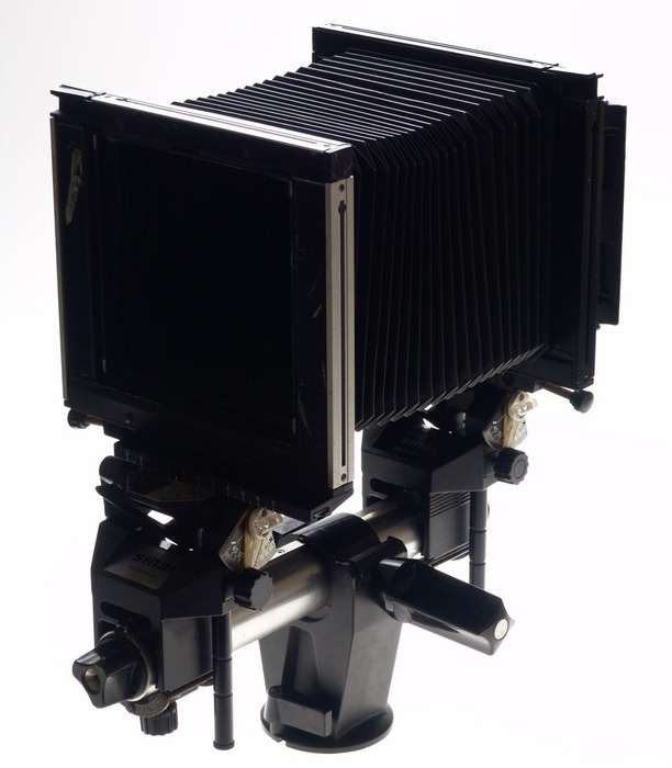 SINAR F LARGE FORMAT 4x5 BELLOWS MONORAIL BLACK FILM CAMERA NO LENS EXCELLENT NR