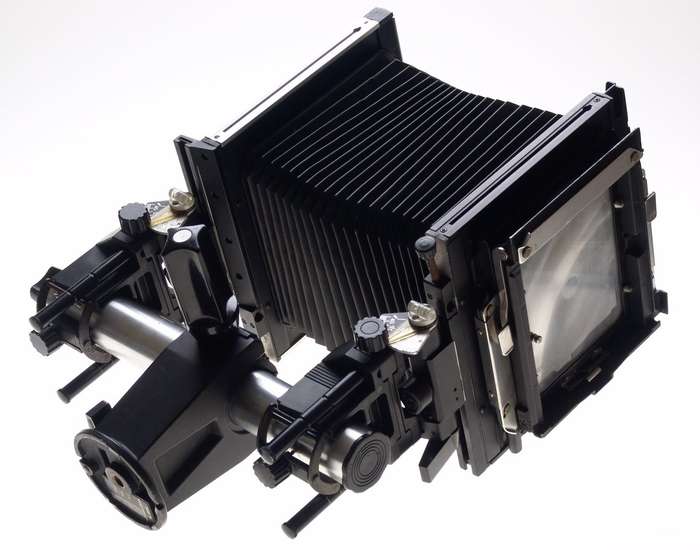 SINAR F LARGE FORMAT 4x5 BELLOWS MONORAIL BLACK FILM CAMERA NO LENS EXCELLENT NR