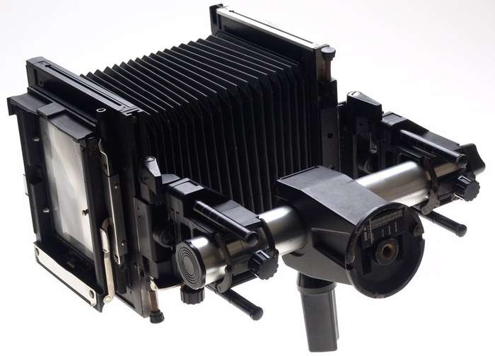 SINAR F LARGE FORMAT 4x5 BELLOWS MONORAIL BLACK FILM CAMERA NO LENS EXCELLENT NR