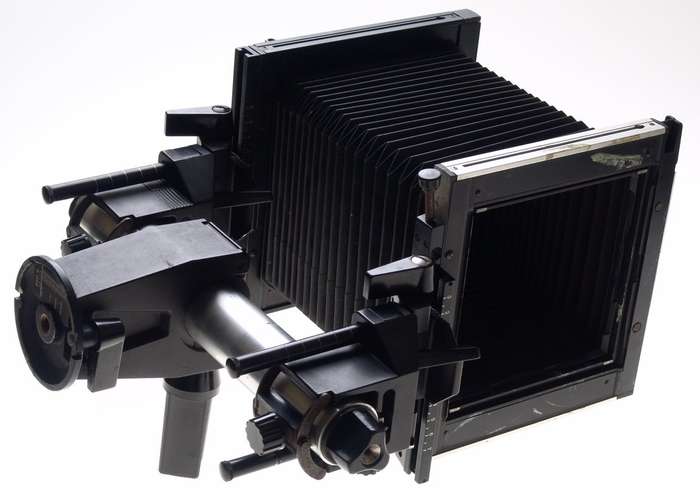 SINAR F LARGE FORMAT 4x5 BELLOWS MONORAIL BLACK FILM CAMERA NO LENS EXCELLENT NR