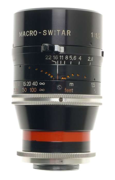 BOLEX H16 RX MACRO-SWITAR Pre-set 1.9 f=75mm CAPS HOOD 1.9/75 MICRO 4/3 SERVICED