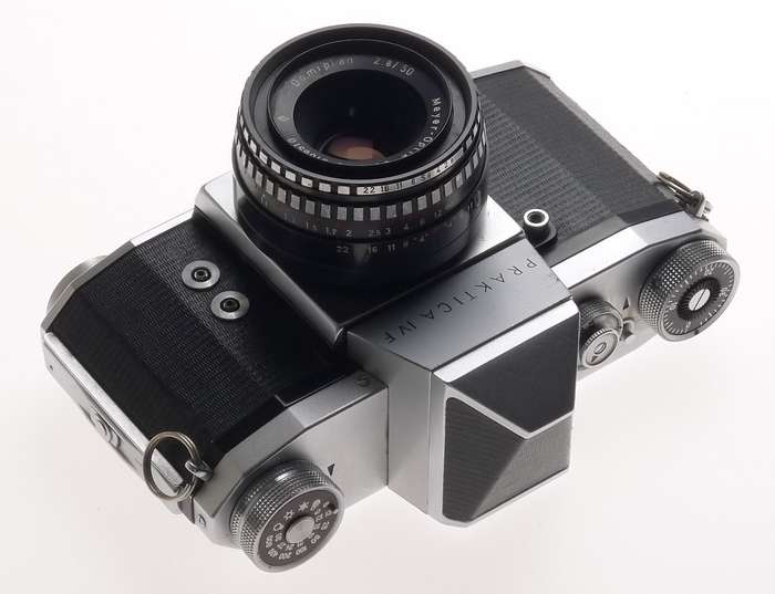 PRAKTICA IV F CHROME SLR 35mm CAMERA MEYER-OPTIK DOMIPLAN 2.8/50mm GOERLITZ f=50