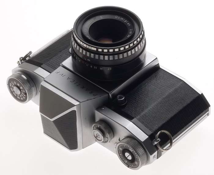 PRAKTICA IV F CHROME SLR 35mm CAMERA MEYER-OPTIK DOMIPLAN 2.8/50mm GOERLITZ f=50