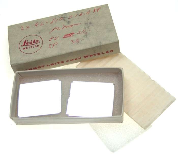 LEICA MIRROR SET PAIR 2x SLR CAMERA BOXED CAMERA LEITZ NEW SPARE PARTS BOXED