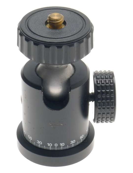 LINHOF UNIVERSAL PROFI CAMERA BLACK ORIGINAL SWIVEL ROTATING BALL HEAD CLAMPABLE