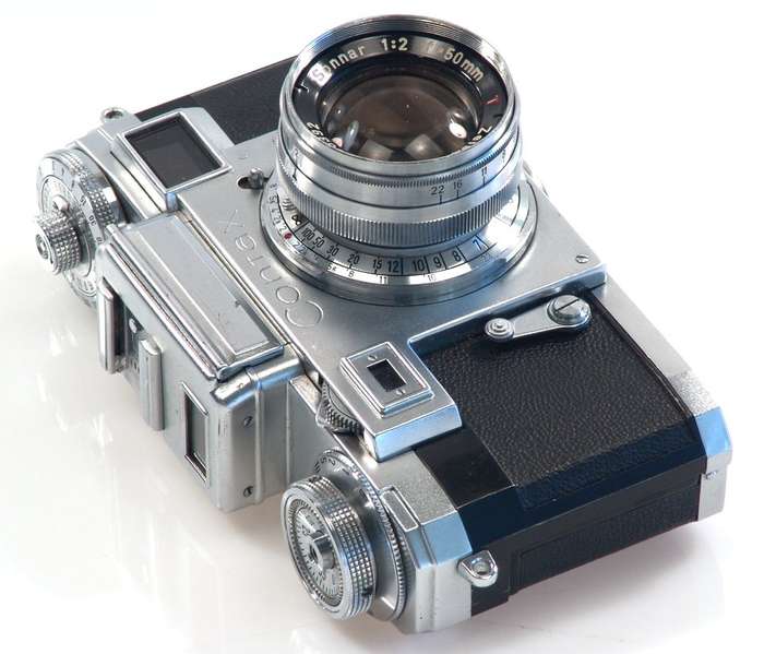 ZEISS IKON CONTAX IIIa CAMERA ZEISS-OPTON SONNAR 1:2 f=50mm RED T RARE LENS 2/50