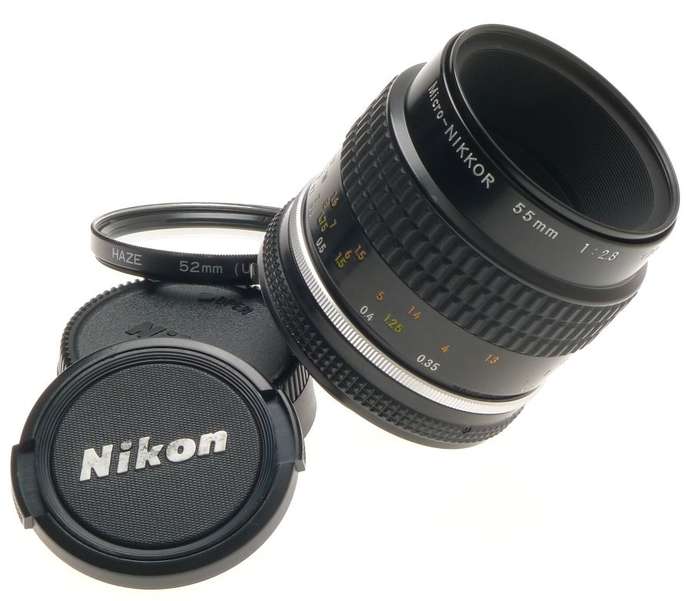 AI-S NIKON f=55mm MICRO-NIKKOR 55mm f/2.8 CAPS FILTER SERVICED CLA LENS 2.8/55mm