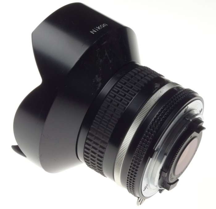 USED NIKKOR 15mm 1:3.5 ULTRA WIDE ANGLE NIKON LENS F=15mm 3.5/15 CAPS FILTER