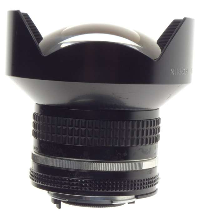 USED NIKKOR 15mm 1:3.5 ULTRA WIDE ANGLE NIKON LENS F=15mm 3.5/15 CAPS FILTER