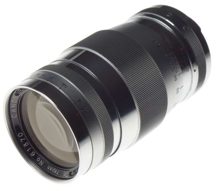 CANON LTM 39 Chrome 3.5135mm rangefinder lens f=135mm Leica M adapter bundle