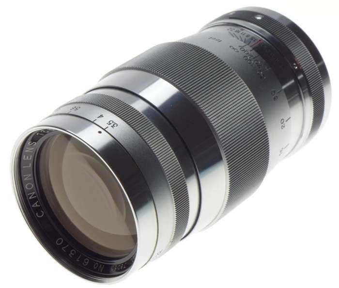 CANON LTM 39 Chrome 3.5135mm rangefinder lens f=135mm Leica M adapter bundle