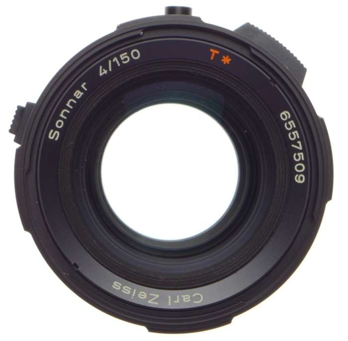 SONNAR 4/150 T* Zeiss Hasselblad camera lens Cas Hood UV filter PRONTOR CF clean