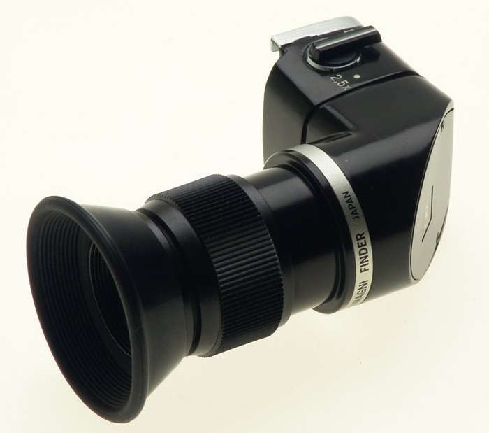 OLYMPUS SLR 35mm SLR CAMERA OM-SYSTEM RIGHT ANGLE VIEW FINDER 1.25x-2.5x CASED