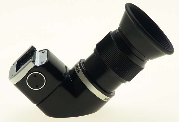 OLYMPUS SLR 35mm SLR CAMERA OM-SYSTEM RIGHT ANGLE VIEW FINDER 1.25x-2.5x CASED