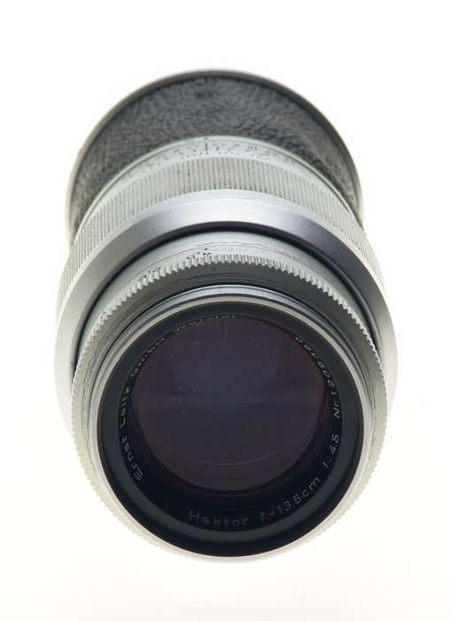 LEICA HEKTOR 4.5/135mm LEITZ f=135mm CAMERA CHROME LENS CAPS FITS M3 M8 M9 CLEAN