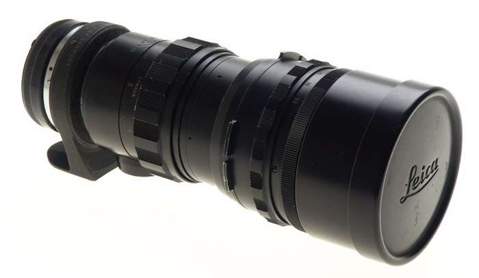 TELYT 1:4.8/280 LEICA VISOFLEX CANADA BLACK LENS f=280mm CAPS INCLUDED CLEAN NR