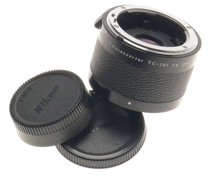 AI-S NIKON 2x TELECONVERTER TC-201 FITS NEW DF SLR DIGITAL CAMERA MINT