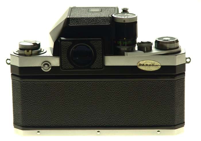 NIKON F VINTAGE SLR CAMERA HOLLOW WINDER CHROME CASE MINT- NIKKOR-H 2/50mm f=50