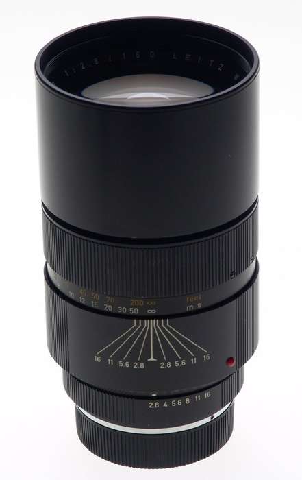 LEICA ELMARIT-R 1:2.8/180mm SLR BLACK 3 CAM CAMERA LENS f=180mm CLOSE UP LENS NR