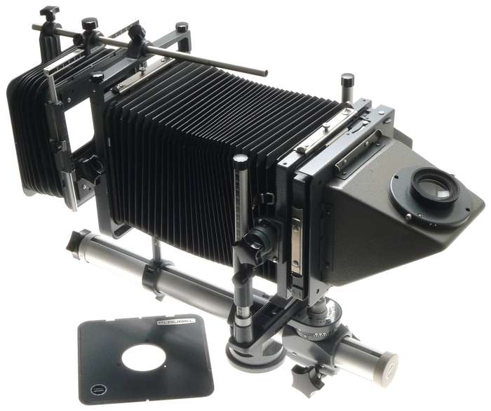 PLAUBEL 4x5 MEDIUM FORMAT FIELD CAMERA MONORAIL COMPENDIUM VIEWFINDER SHIFT TILT
