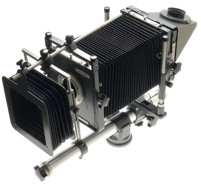 PLAUBEL 4x5 MEDIUM FORMAT FIELD CAMERA MONORAIL COMPENDIUM VIEWFINDER SHIFT TILT