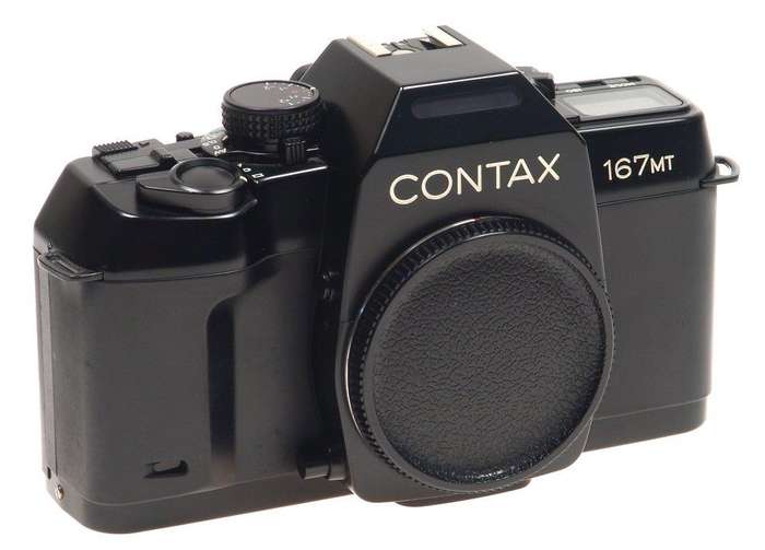 ZEISS CONTAX 167 MT BLACK 35mm CAMERA BODY PAPERS MINT