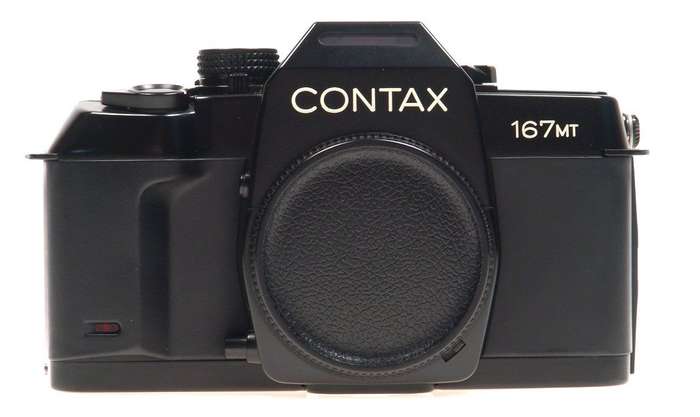 ZEISS CONTAX 167 MT BLACK 35mm CAMERA BODY PAPERS MINT