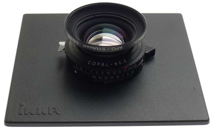 SCHNEIDER APO-SYMMAR 5.6 f=150mm LENS COPAL No.0 SHUTTER INKA BOARD 5.6/150 MINT