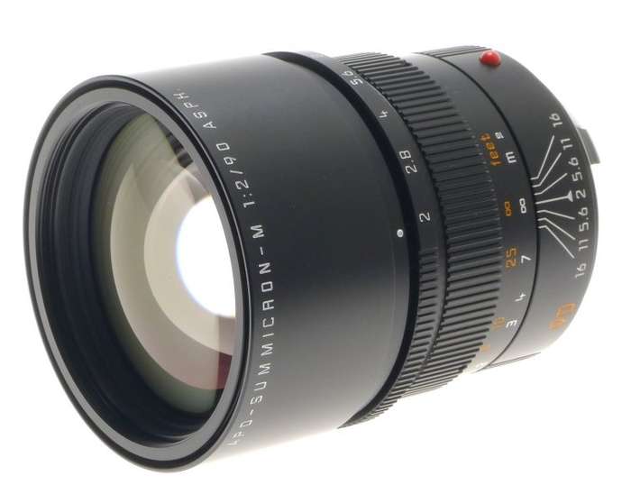 APO-SUMMICRON-M 1:2/90 mm ASPH. 6-Bit MINT 11884 M9 MONOCHROME f=90mm LEICA LENS