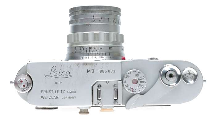 Leica M3 film camera with Summicron 2/50 prime lens Original L seal