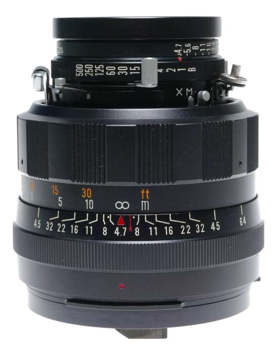 Mamiya-Sekor P 1:4.7 f=127mm Universal Press Prime f/4.7 black 127mm lens