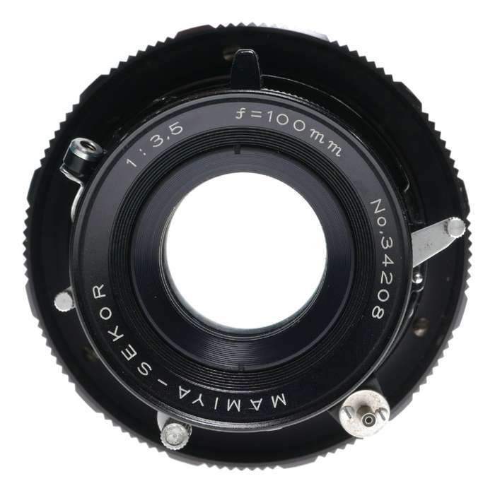Mamiya-Sekor 1:3.5 f=100mm Universal Press Prime f/3.5 black 100mm lens