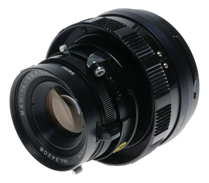 Mamiya-Sekor 1:3.5 f=100mm Universal Press Prime f/3.5 black 100mm lens