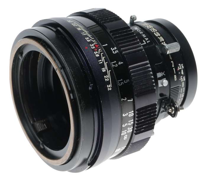 Mamiya-Sekor 1:3.5 f=100mm Universal Press Prime f/3.5 black 100mm lens