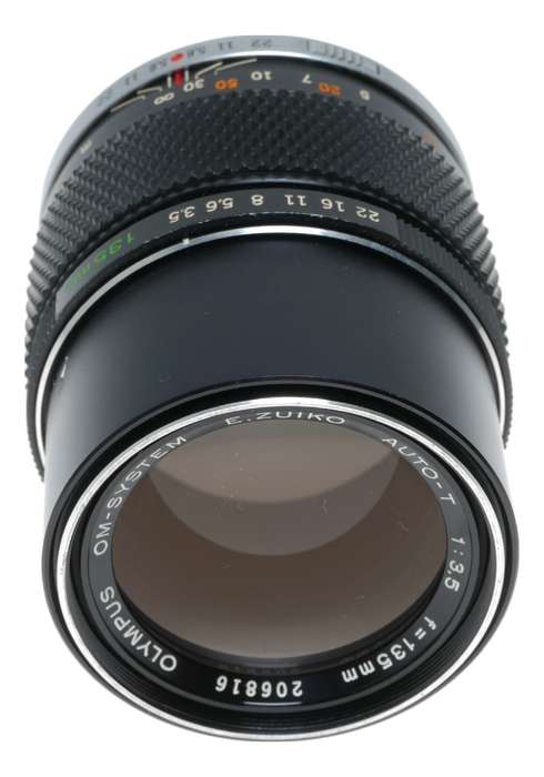 Olympus OM-Zuiko Auto-T 1:3.5 f=135mm lens 3.5/135 f/3.5 SLR vintage
