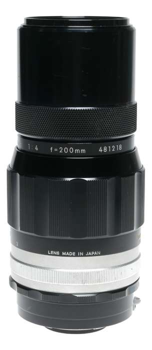 Nikkor-Q Auto 1:4 f=200mm vintage Nikon film lens 4/200