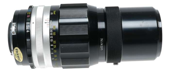 Nikkor-Q Auto 1:4 f=200mm vintage Nikon film lens 4/200